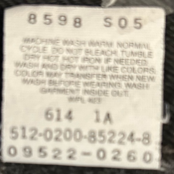 Levi’s 550 Vintage 90’s High Waisted Relaxed Fit Tapered Leg Black Jeans Size 20 - Picture 2 of 7